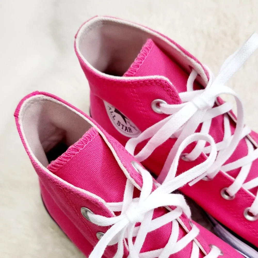 Converse bright pink